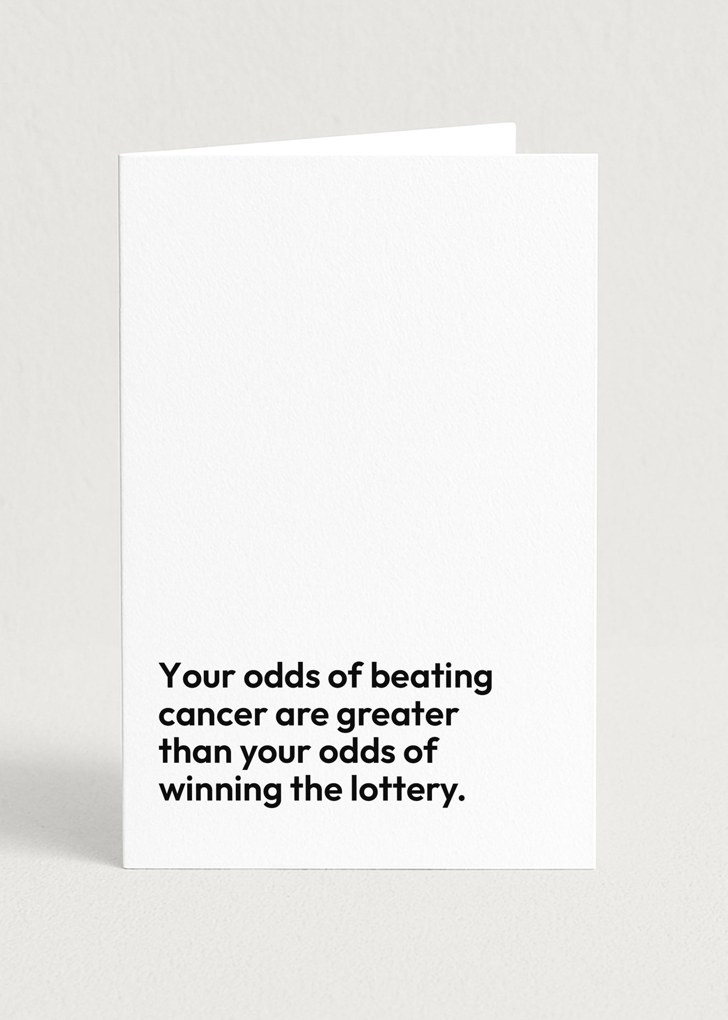 Cancer lottery