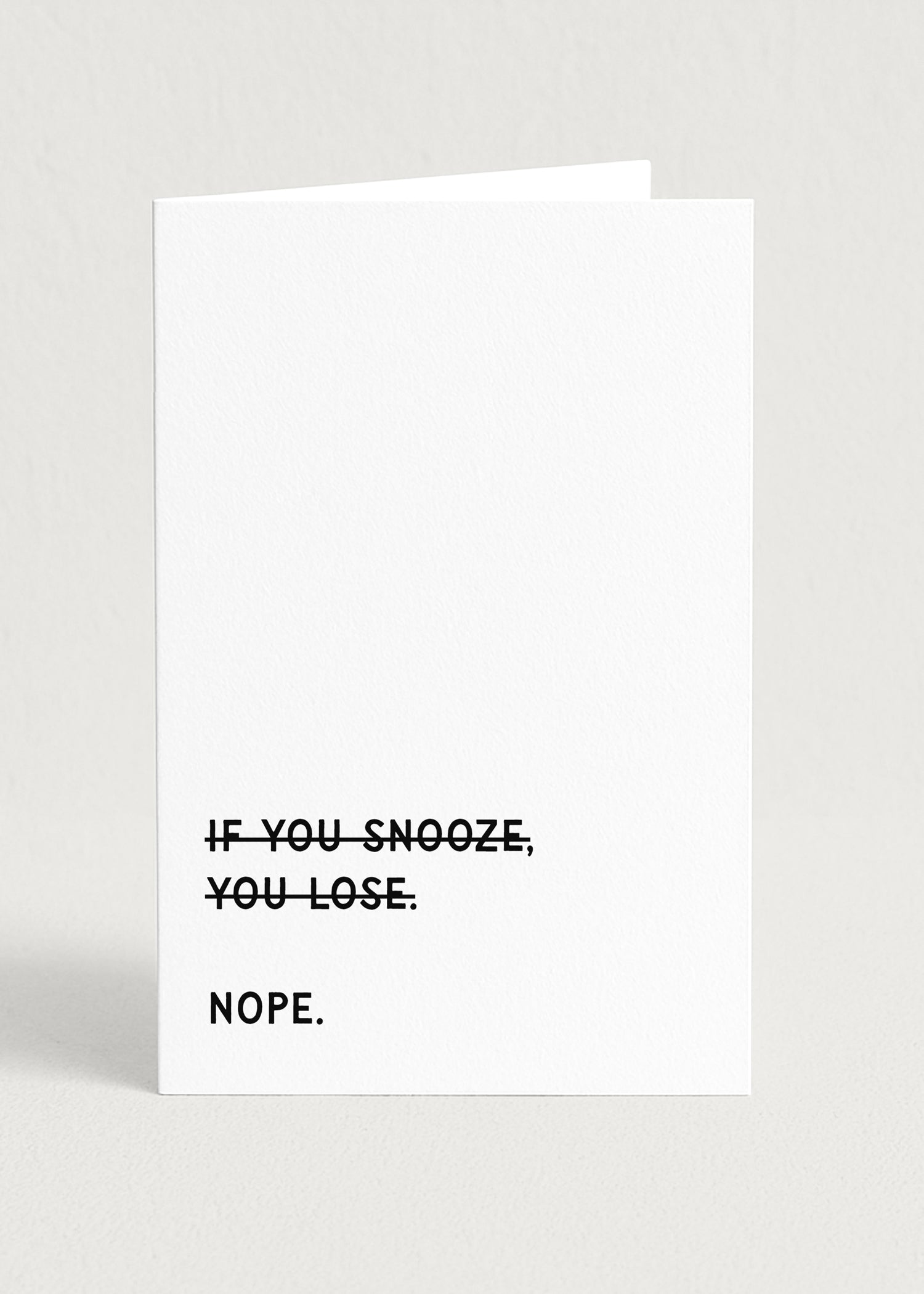Nope series - snooze