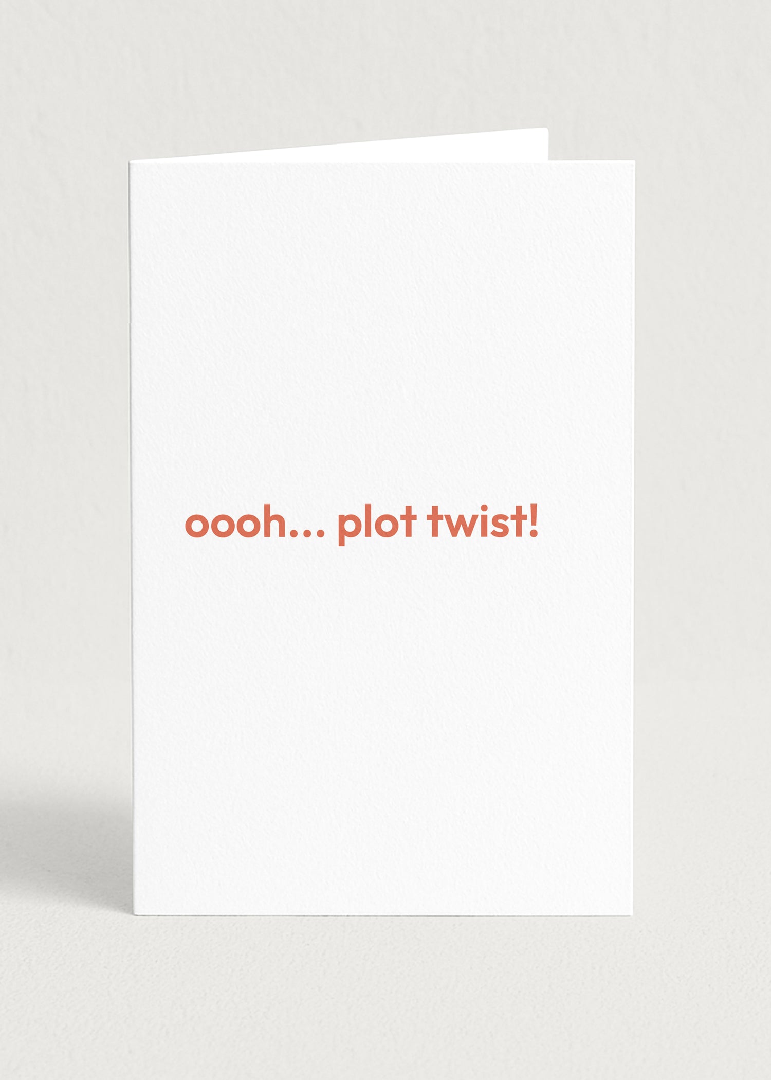 Plot twist